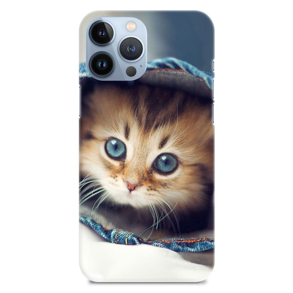 Cat Cute Hiding Designer Hard Mobile Case