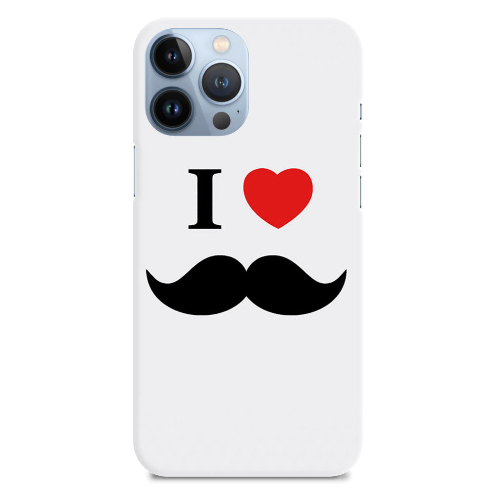I Boy Girl Friend Valentine Miss Kiss Moustache Heart Designer Hard Mobile Case