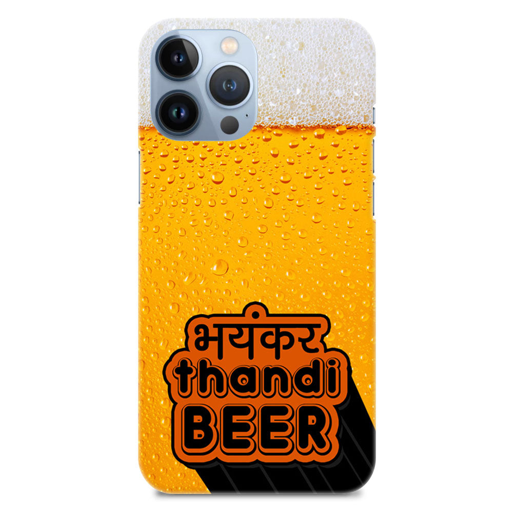 Bayankar Thandi Beer Hindi Typography Designer Hard Mobile Case