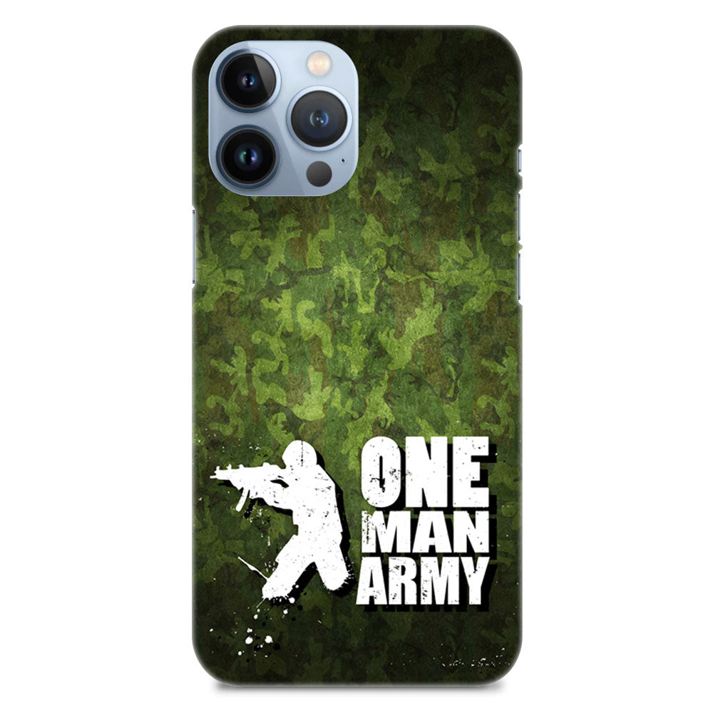 One Man Army Military Soldier Designer Hard Mobile Case