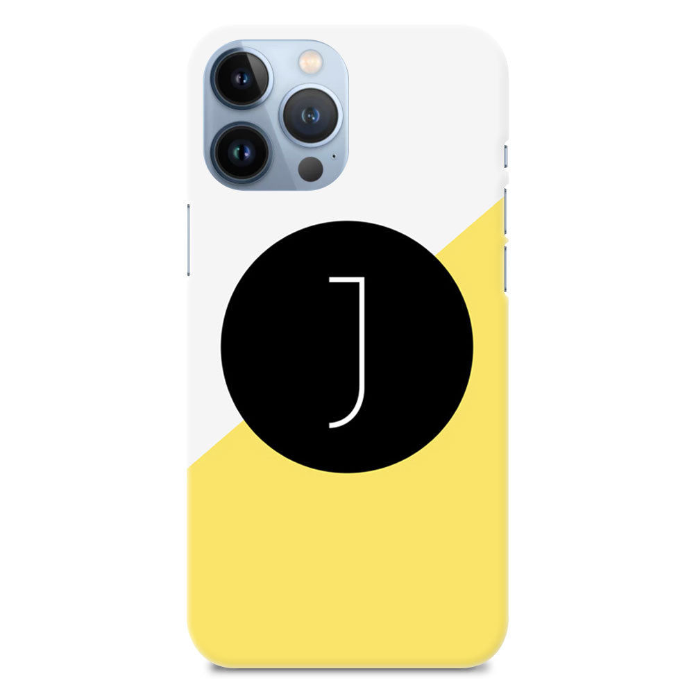 Alphabet J New1 Letter Designer Hard Mobile Case