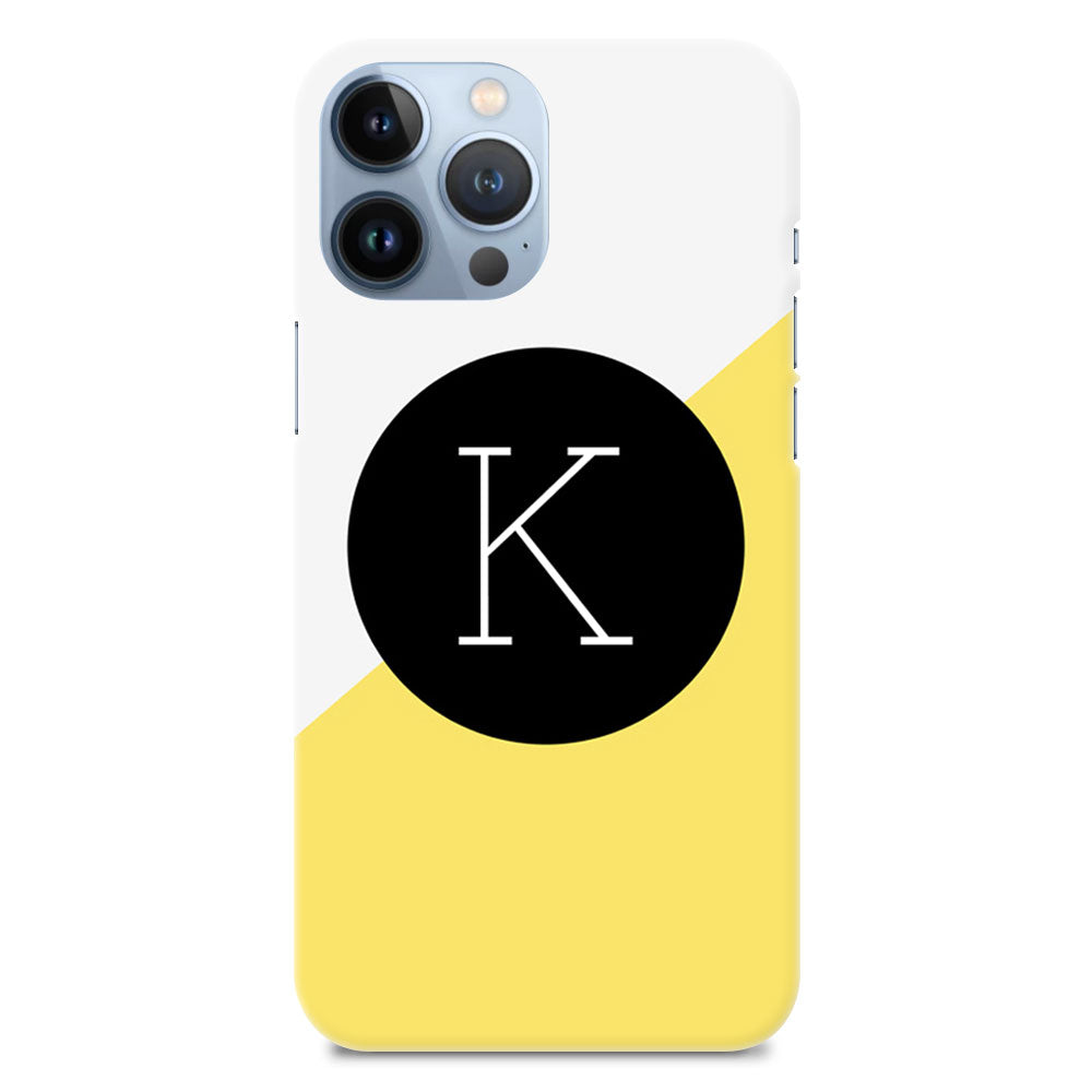Alphabet K New1 Letter Designer Hard Mobile Case