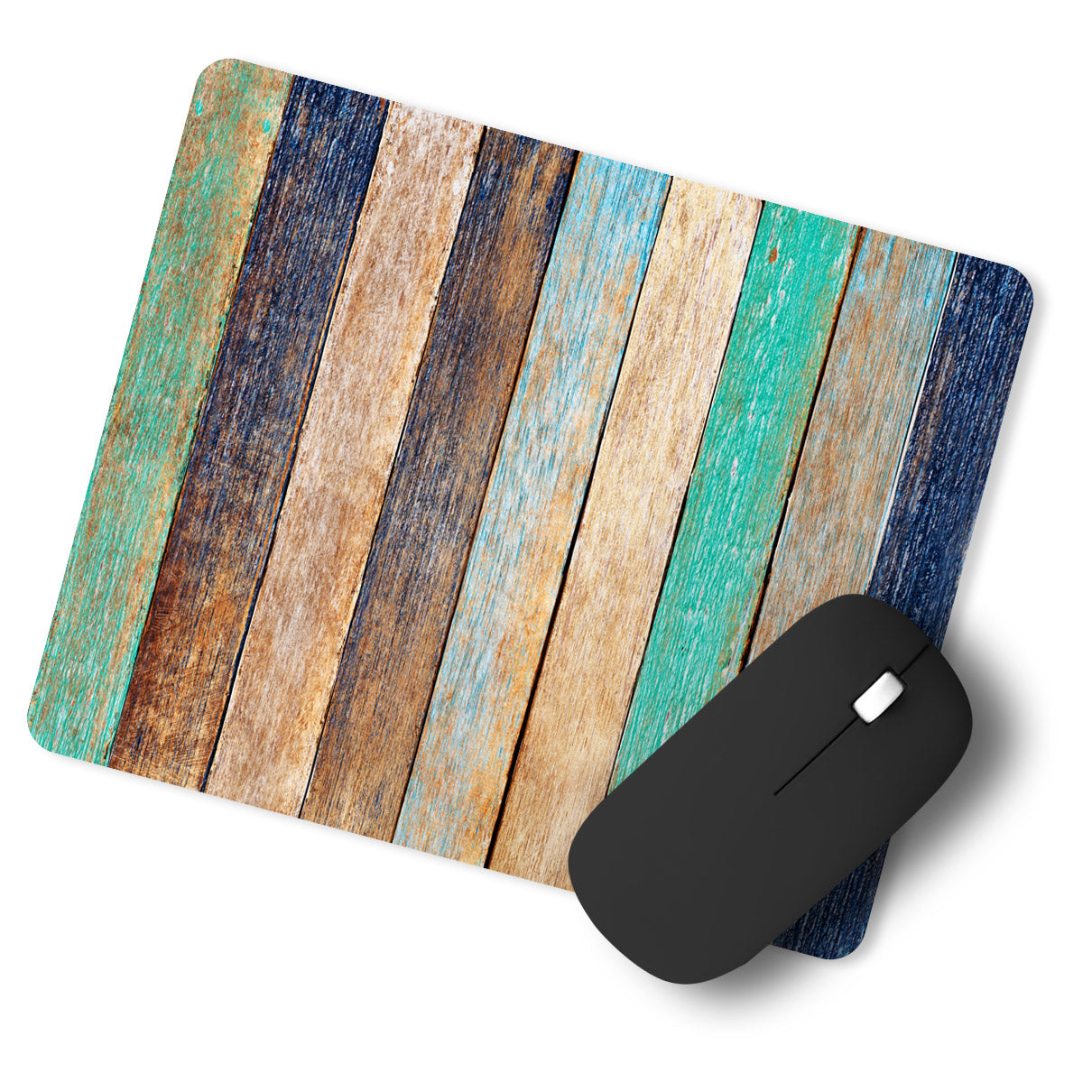 Colorful Wood Pattern Designer Printed Premium Mouse pad (9 in x 7.5 in)