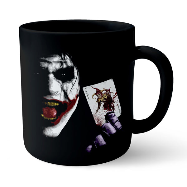 Joker Laughing - Black Ceramic Mug
