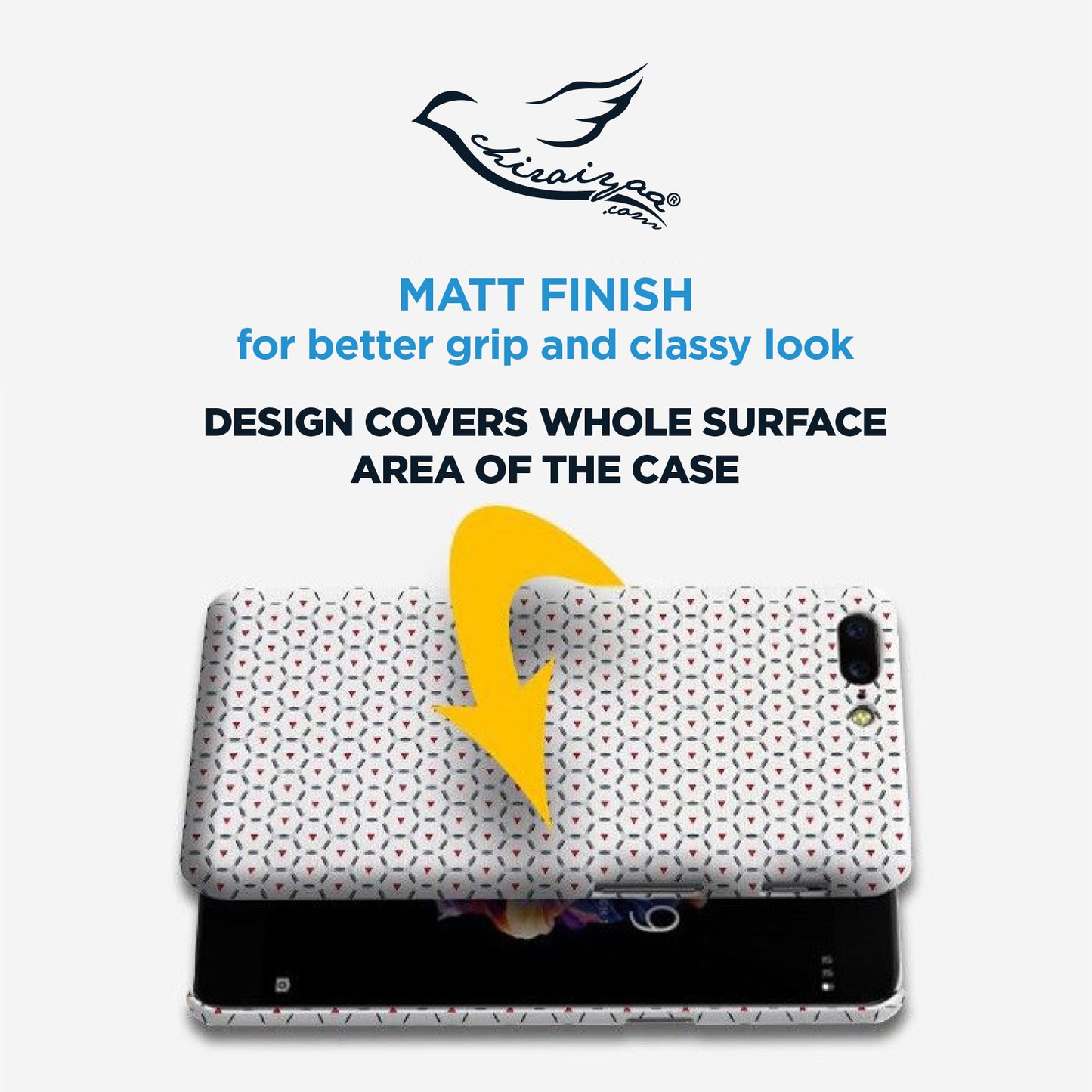 Numeric Number 2 On White Marble Designer Hard Mobile Case